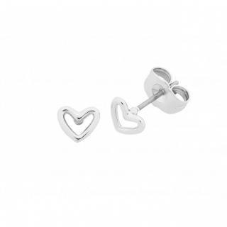 Petite Heart Earring Silver