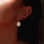 Sahara Small Earrings White Topaz Stone