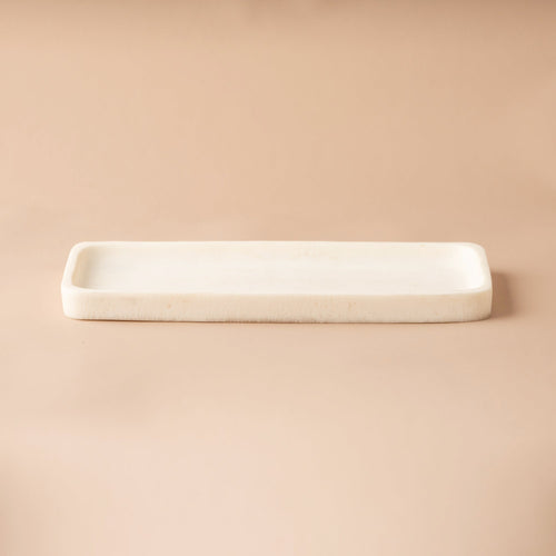 Flow Resin Bathroom Caddy | Tray - Marshmellow