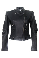 IMOGEN BIKER JACKET - BLACK