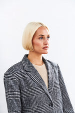 Kireina Estelle Coat Grey Plaid