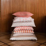 Bonnie and Neil | Square Cushion 60cm | Florence Stripe Red