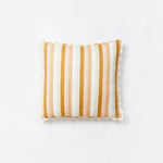 Bonnie and Neil | Square Cushion 60cm | Florence Stripe Wheat