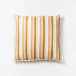 Bonnie and Neil | Square Cushion 80cm | Florence Stripe Wheat