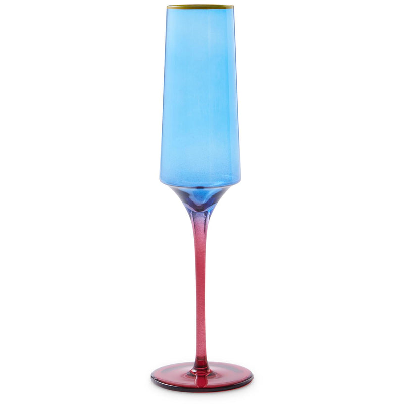 Sapphire Delight Champagne Glass 2P Set