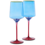 Sapphire Delight Vino Glass 2pc set