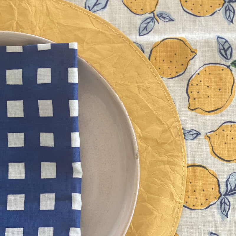 Gingham in Navy Napkin - SET OF FOUR