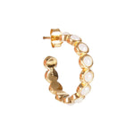 Fairley | Crystal Pearl Hoops