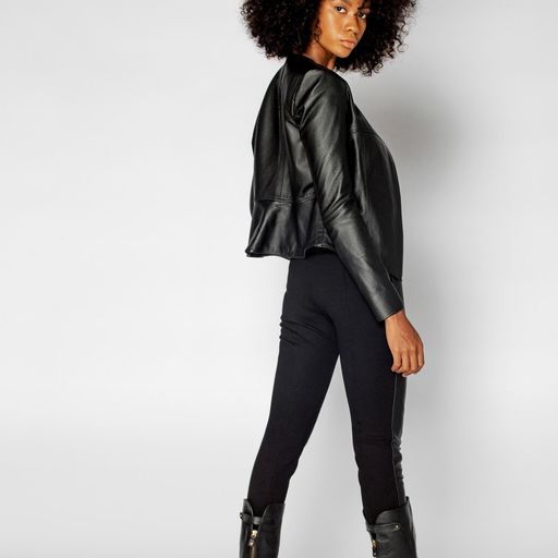 Simone Leather Jacket | Black