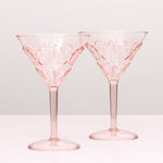 Flemington Acrylic Martini Glass | Pale Pink