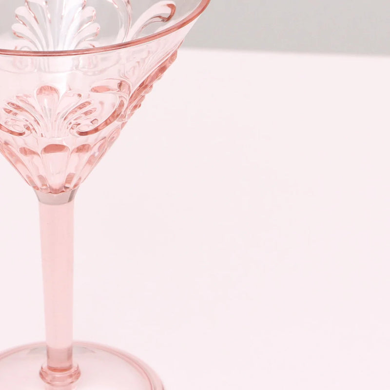 Flemington Acrylic Martini Glass | Pale Pink