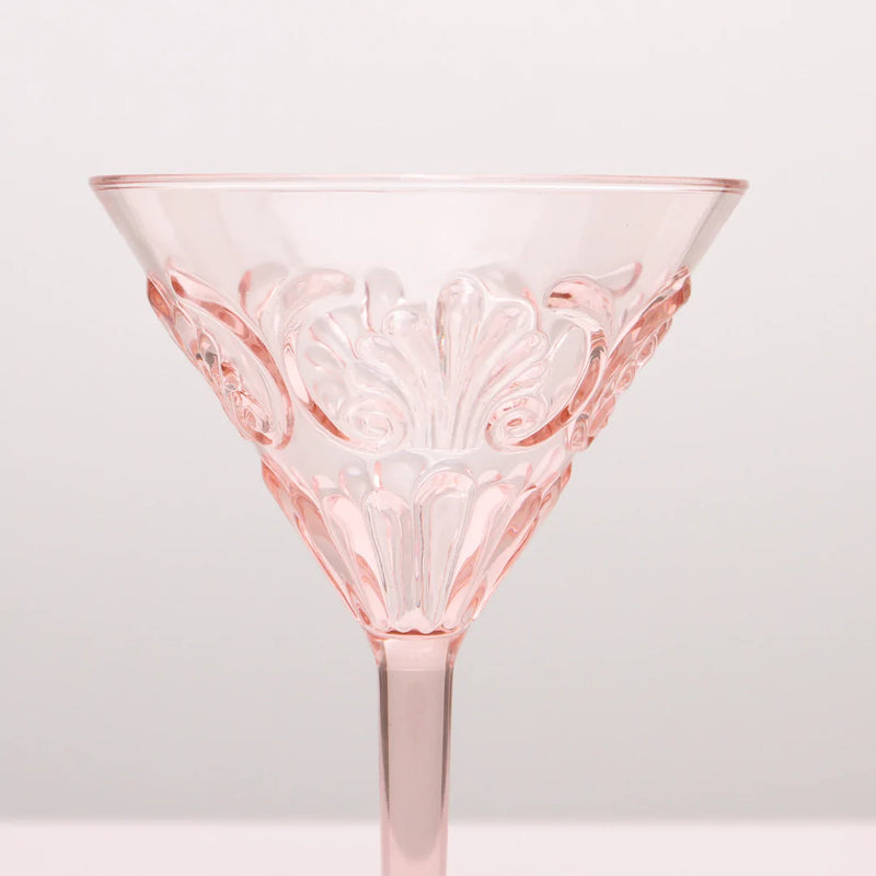 Flemington Acrylic Martini Glass | Pale Pink