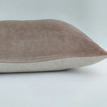 Luxe Velvet/ Linen Cushion with feather insert | SQUARE