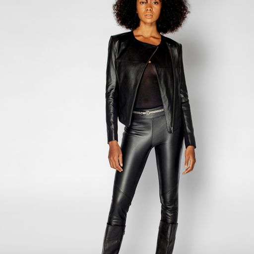 Simone Leather Jacket | Black