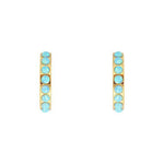 Fairley | Blue Opal Crystal Midi Hoops