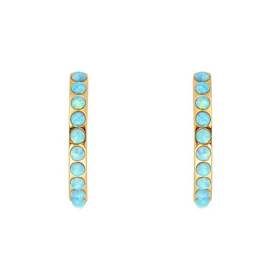 Fairley | Blue Opal Crystal Maxi Hoops