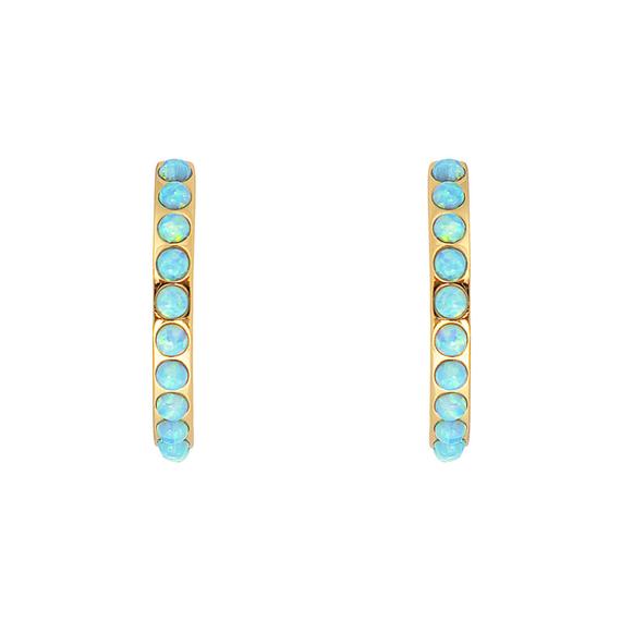 Fairley | Blue Opal Crystal Maxi Hoops