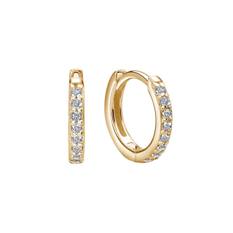 13 mm Huggies - White Topaz