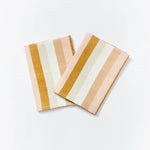 Bonnie and Neil | Linen Napkins Set of 6 | Florence Stripe Wheat