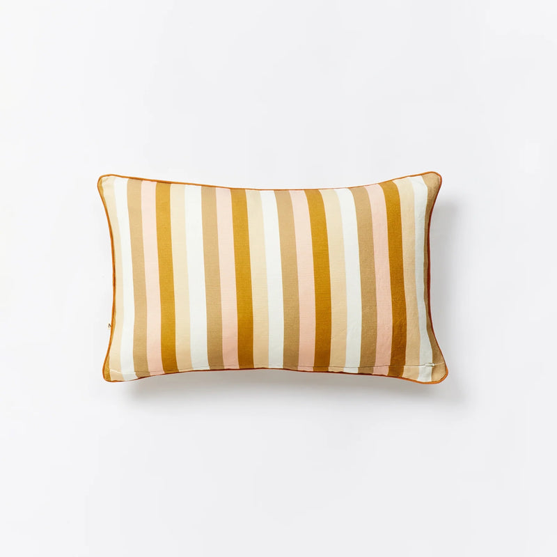 Bonnie and Neil | Outdoor Cushion 60x40cm | Florence Stripe Wheat