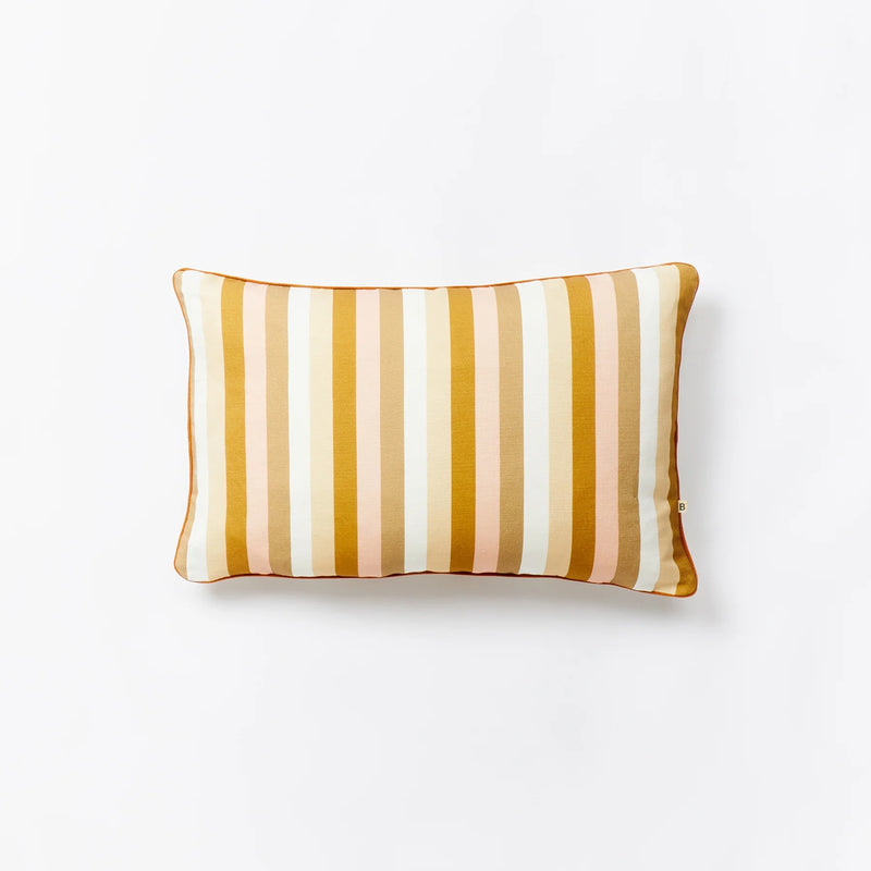 Bonnie and Neil | Outdoor Cushion 60x40cm | Florence Stripe Wheat