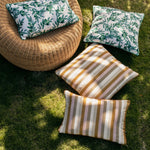 Bonnie and Neil | Outdoor Cushion 60x40cm | Florence Stripe Wheat