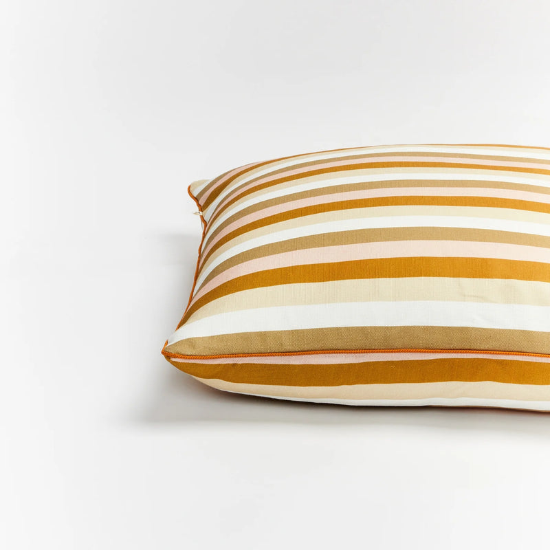 Bonnie and Neil | Outdoor Cushion 60cm | Florence Stripe Wheat