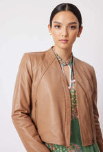 ONCE WAS | MAHAL LEATHER JACKET IN HUSK