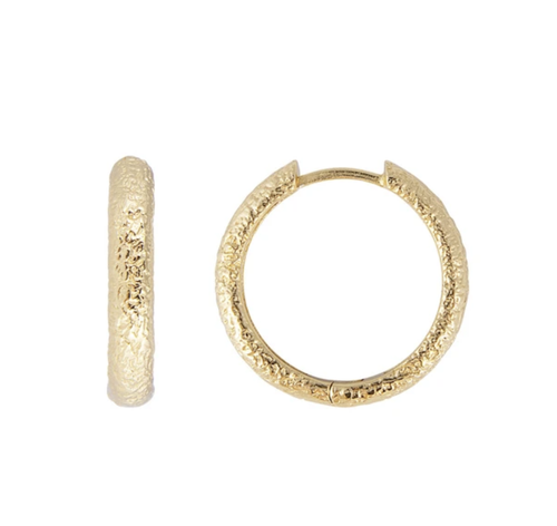 FAIRLEY | ANTIQUE GOLD MAXI HOOPS