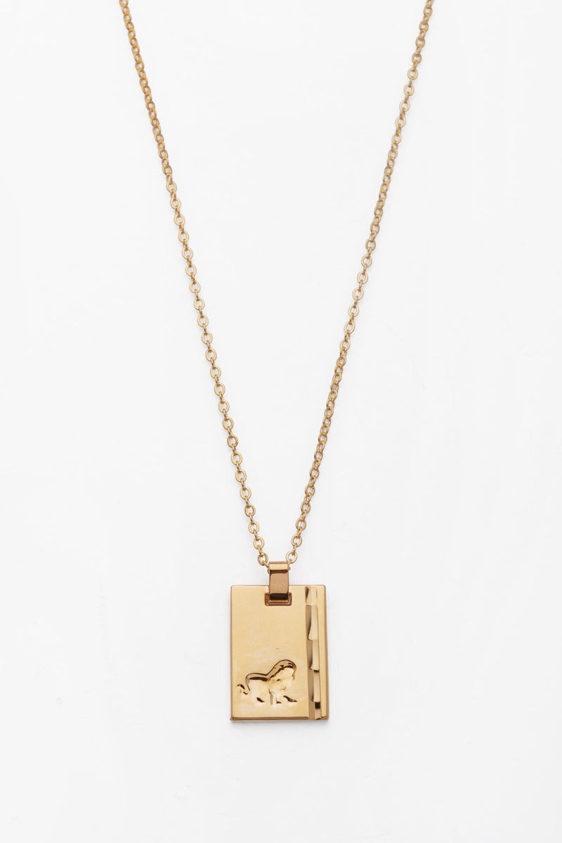 Star Sign Necklace - 18kt Gold on 18 inch chain