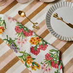 Bonnie and Neil | Linen Tablecloth | Florence Stripe Wheat