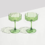 WAVE COUPE SET OF 2 | GREEN