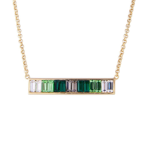 Fairley | Green Ombre Bar Necklace