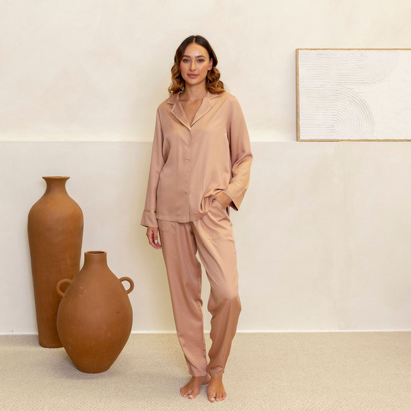 Maree Bamboo Long Sleeve Shirt | Tuscany
