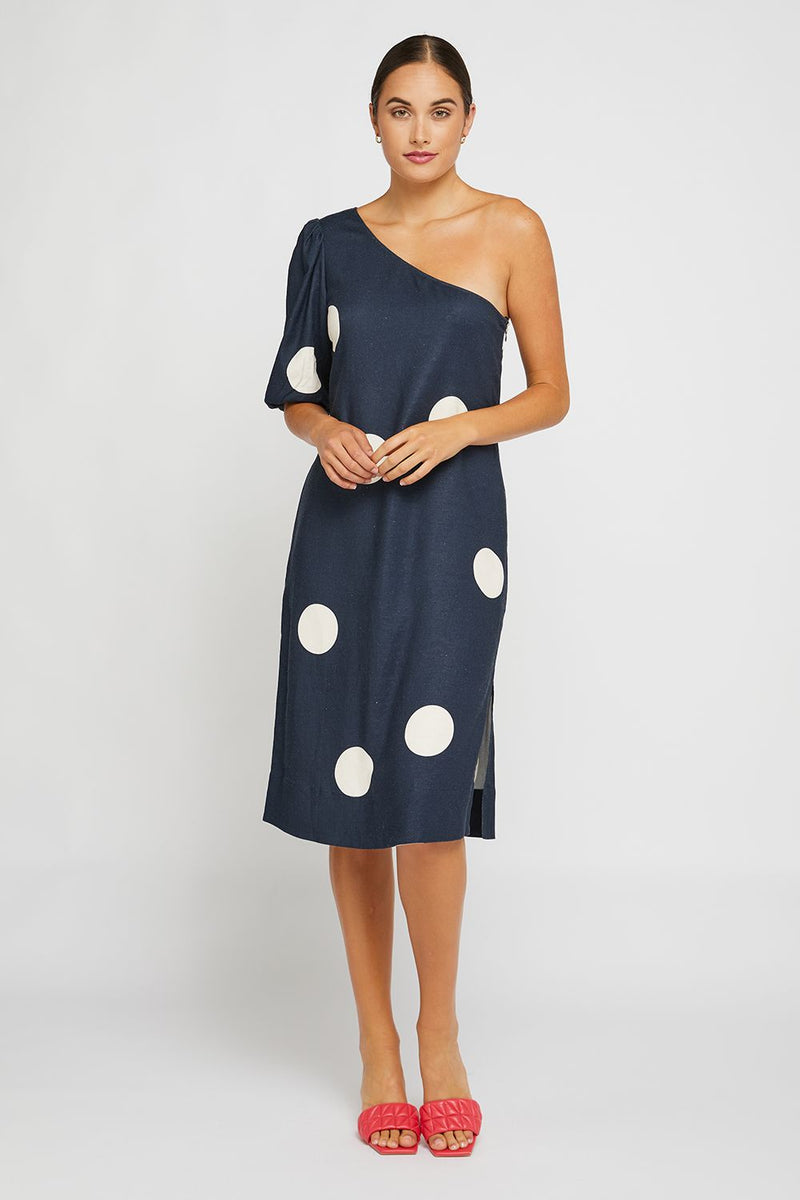 Jade Dress | Oversized Dot