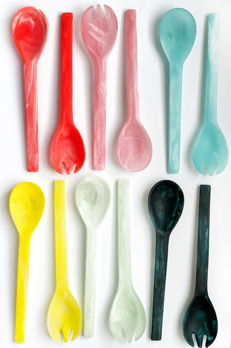 Resin Long handle Salad Servers
