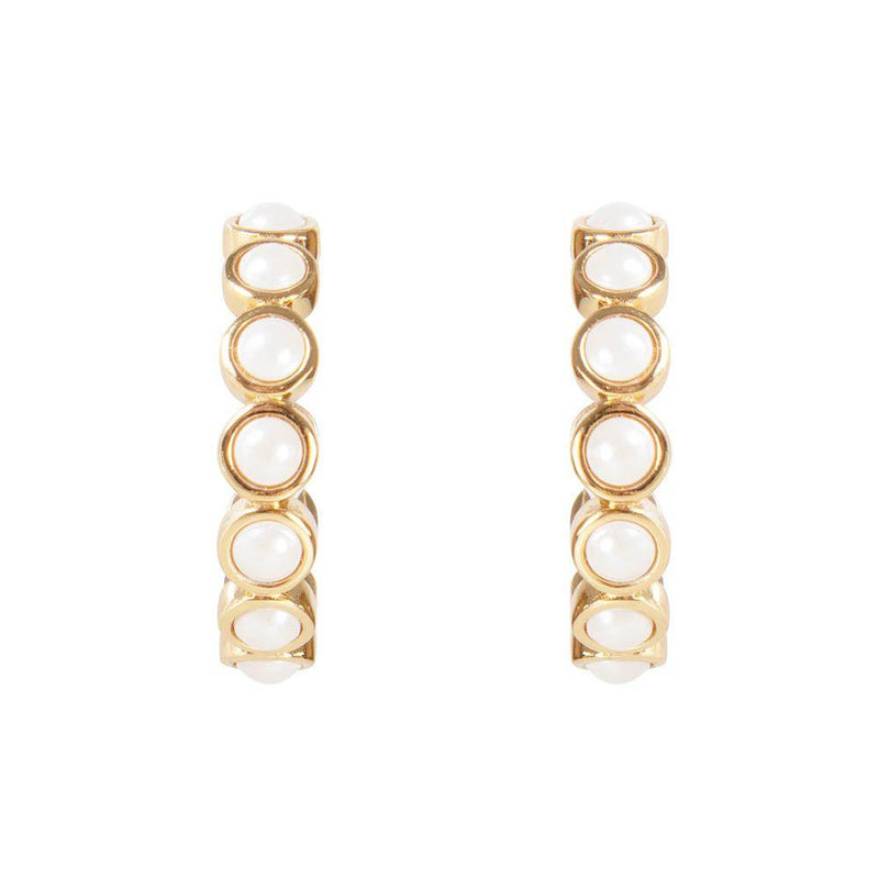 Fairley | Crystal Pearl Hoops