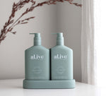 WASH & LOTION DUO + TRAY - KAFFIR LIME & GREEN TEA